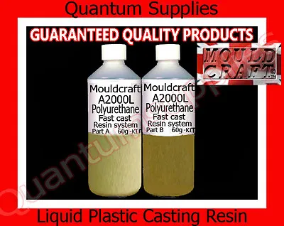 £3.75 • Buy MOULDCRAFT A2000L 120gm Fast Cast Polyurethane Liquid Plastic Casting Resin Kit