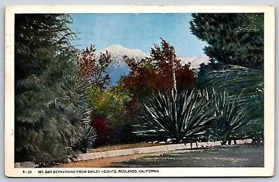 Postcard Mt. San Bernardino From Smiley Heights Redlands California Posted 1927 • $6.50