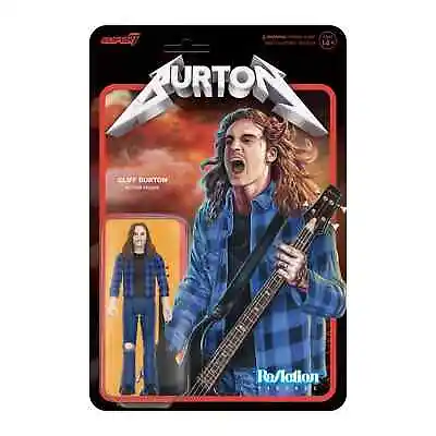 Cliff Burton Metallica Super 7 Reaction Action Figure • $19.99