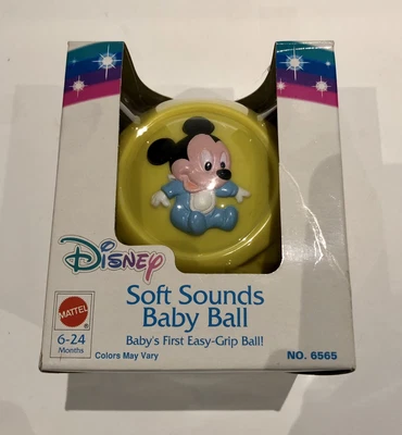 £29.99 • Buy Mattel Vintage Soft Baby Ball Sound Disney Easy Grip Toy New Sealed 1993