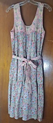 Roller Rabbit Coley Liberty Elysian Day Print Cotton Midi Sundress M NWOT • £37.59