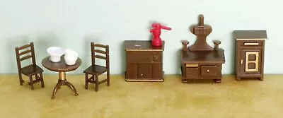 Dollhouse Miniature 1/4 Inch Scale Kitchen Furniture Set • $4.99