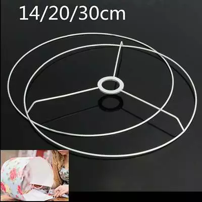 E27 DIY Round Lampshade / Pendant Light Shade Kit 14 To 30cm Diameter Frames • $13.79