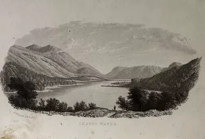 Antique William Westall Print Lake District Leaths Water 1834 • £5.45