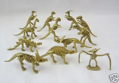 12 Skeleton Fossil Bone Dino Dinosaur Toy Figure Jurassic Bday Party Bag Favor • $4.65