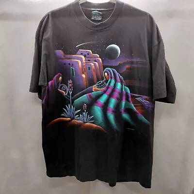 Vtg Habitat XCIV Native American Southwest Front And Back Graphic XL T-Shirt • $40