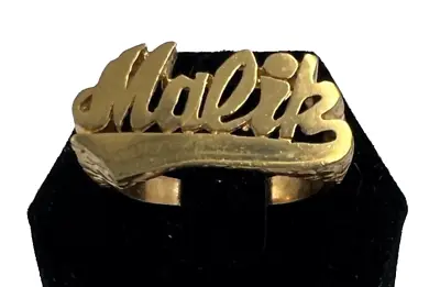 Vintage MALIK Brass Metal Ring • $9.99