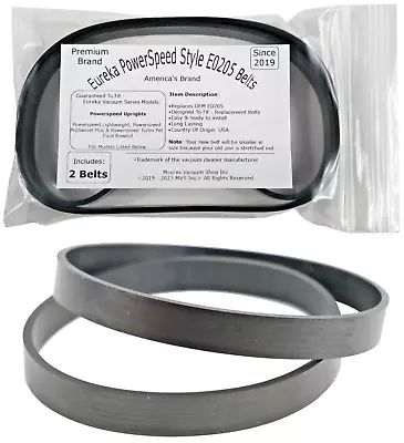 $8.50 • Buy Replacement Belts For Eureka Powerspeed Series Using Style E0205 - Premium 2PK