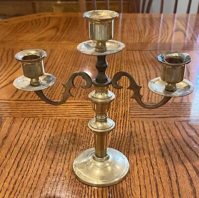 Vintage 3 Candle Candelabra Candlestick Taper Candle Holder Made In Japan • $35