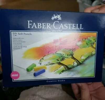 NEW 72 Faber-Castell Soft Pastels Assorted Colours Creative Studio Mini Crayons • $49.99