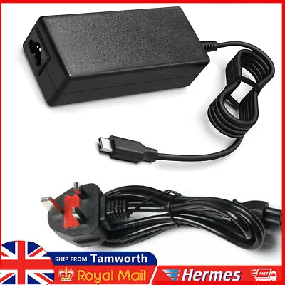 65W TYPE-C USB-C Laptop Power Cable Adapter Charger For Lenovo Acer HP DELL ASUS • £12.34