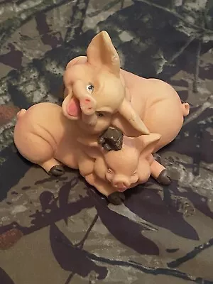 Vintage Pig Family Figurines Baby Piglets 4  Long • $14.95