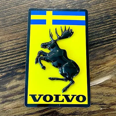 NEW Genuine 3D 4  Swedish Original VOLVO Prancing Moose Hybrid Legendary Decal • $15