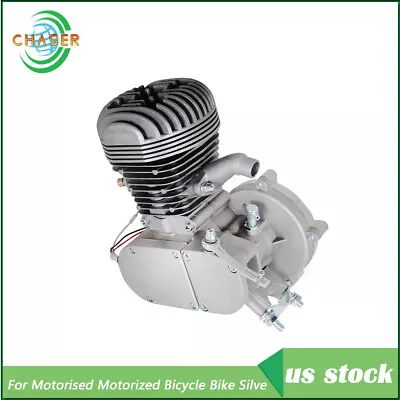 100cc 2 Stroke Silver Motorised Gas Engine Motor For Motorized Bicycle Bike • $83.34