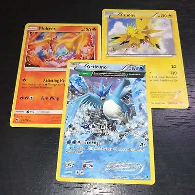 Pokemon Tcg: Articuno + Zapdos + Moltres - 3-card Legendary Bird Set - Nm • $2.57