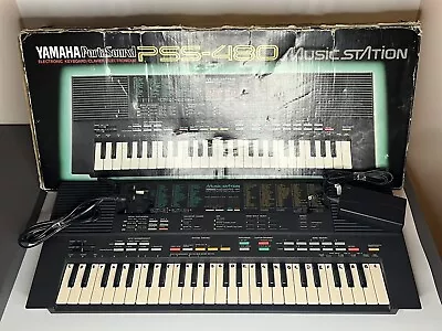 YAMAHA PortaSound PSS-480 Music Station Electronic Keyboard Fully Working BOXED • £40
