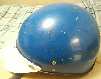 Buco Vtg Blue Motorcycle Helmet W/ Visor • $425