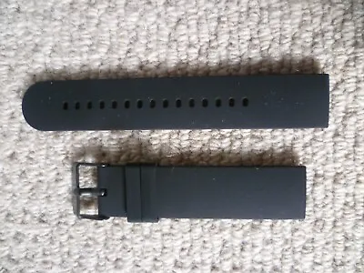£1.70 • Buy 20mm Watch Silicone Band Strap Sports Watch Black - NEW - LOOK!