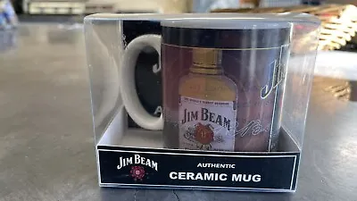 JIM BEAM Collectible Coffee Mug Bourbon Whiskey + Jesus Jack Daniels Leaflet • $51.92