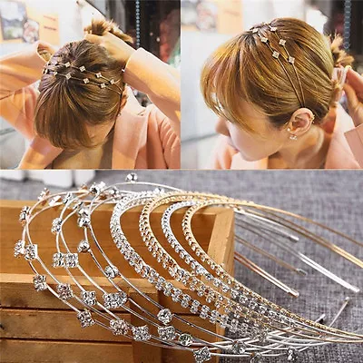 Fashion Women Jewelry Metal Crystal Rhinestone Headband Head Hair Band JCAUD-LO • $1.66