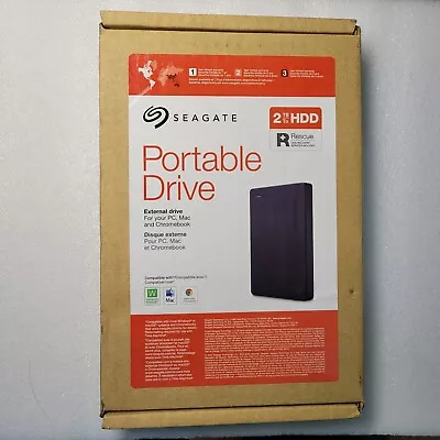 Seagate Portable STGX2000400 2TB USB 3.0 External Hard Drive Black • $54.99