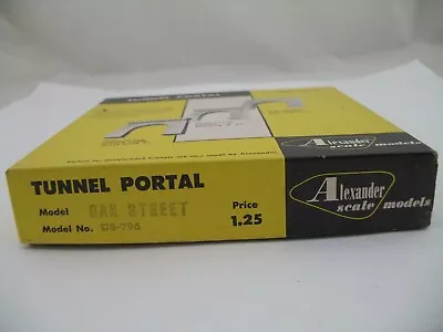 Alexander Scale Models HO Kit CS-796: Oak Street Tunnel Portal Grey • $16