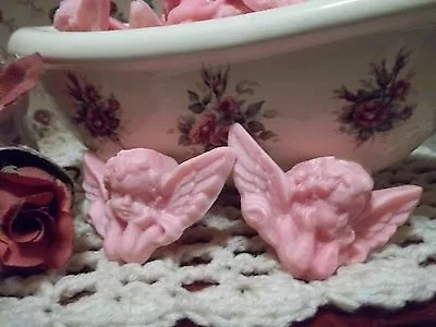 WOW! 14 HIGHLY SCENTED WAX TART MELTS In ANGEL/CUPID DESIGN. NICE VICTORIAN LOOK • $13.95