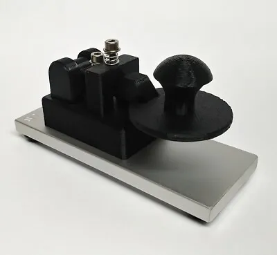 Black Morse Code Straight Key With Navy Style Knob • $34.95