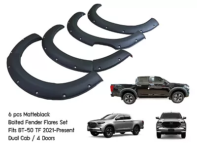 Matteblack Bolted Fender Flares Arch For Mazda BT-50 BT50 UTE 2021-2022 Dual Cab • $500.45