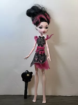 Monster High Doll DRACULAURA  Frights Camera Action Black Carpet • $16
