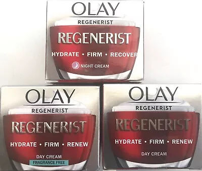 £13.99 • Buy OLAY DAY NIGHT FRAGRANCE FREE REGENERIST ADVANCED ANTI-AGEING 3 POINT CREAM 50ml