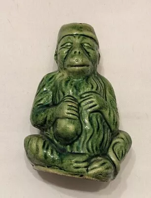 Rate Antique Green Glazed Monkey Coin Bank • $85