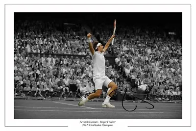 £2.99 • Buy Roger Federer Signed Photo Print Autograph Wimbledon Tennis