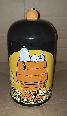 PEANUTS SNOOPY HALLOWEEN Cookie Jar Canister CERAMIC NEW • $31.96