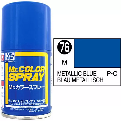 Mr Color Spray 100ml Metallic Blue Metallic # 076 • £6.60