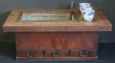 £297.35 • Buy Antique Nagahibachi Rural Japan Tea Making Cabinet 1900 Furniture