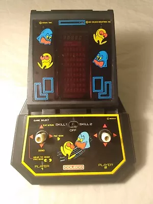 Pac-Man Coleco Tabletop Arcade Hoodless 1981 Not Working For Repair Or Parts • $44.98