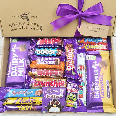 £15.95 • Buy Cadbury Chocolate Bar Gift Box | Personalised Hamper | Fathers Day | Birthday
