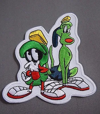 MARVIN THE MARTIAN & K9 Embroidered Iron-On Patch - 3.5   • $6.99