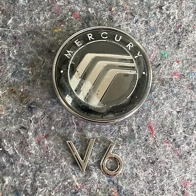 2000 Mercury Cougar V6 Emblem Badge Logo Letters Rear Tailgate Chrome • $20
