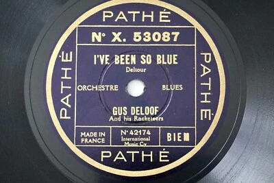 $51 • Buy Gus Deloof I've Seen So Blue Hot 1931 Belgium Jazz 78RPM Pathe X.53087 #Listen#
