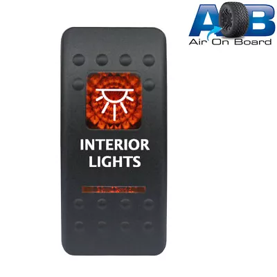 Rocker Switch 536O 12V INTERIOR LIGHTS Carling ARB NARVA Type LED Amber On-off • $15.50