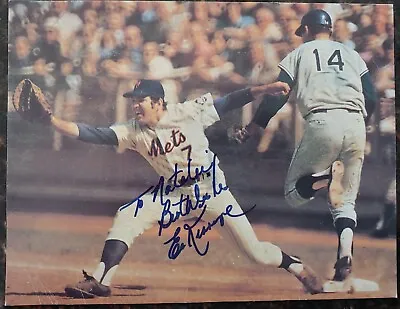 Ed Kranepool Autograph 8x10 Photograph MLB New York Mets • $39