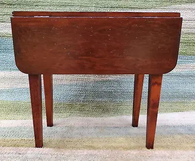 Vintage Drop Leaf Traditional Style Mahogany Side End Table • $194.99