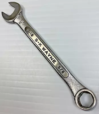 Vintage S-K Wayne Tools C-12- 3/8  Combination Wrench 6-Point Forged Alloy USA • $14.95