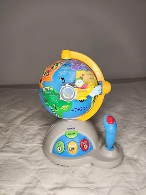 Vtech Fly And Learn Globe Interactive Educational Talking Kids Toy Atlas Tested • $29