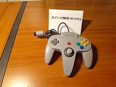 OEM Nintendo 64 N64 Controller (NUS-005) - Original Gray *TESTED / NEW STICK!* • $23.99