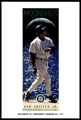 1997 Mini Sample Poster Ken Griffey Jr. Moonshot Seattle Mariners Rare Promo • $10