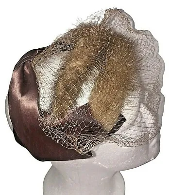 Union Made Veiled Vintage Original Women's Mink Hat Netting One Size • $45.99