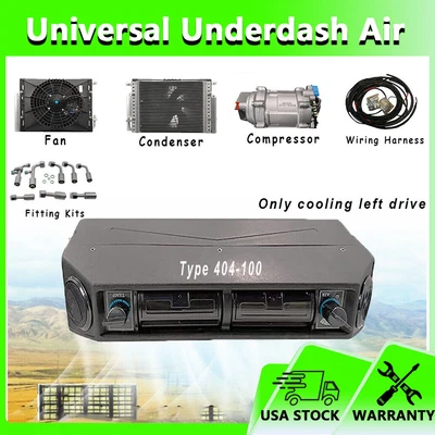 $999.99 • Buy Universal Underdash Air Conditioning 12V A/C Kit &Electric Compressor 404-100